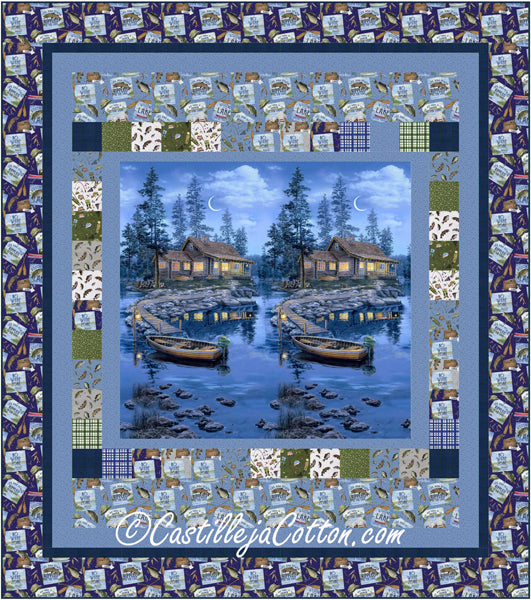 Cabins by the Lakeside Quilt CJC-57301e - Downloadable Pattern