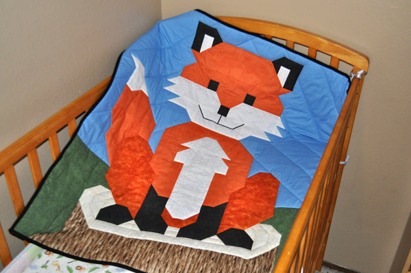 Baby Fox Quilt CQ-107e - Downloadable Pattern