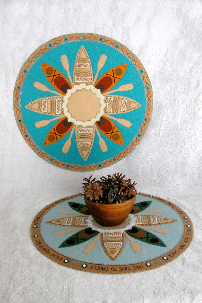 Kayaks and Canoes Table Topper Pattern DBM-1419 - Paper Pattern