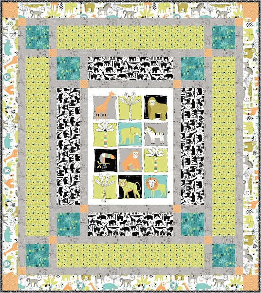 On Safari Quilt Pattern GQ-106 - Paper Pattern
