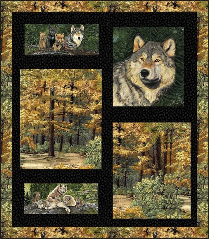 Wolf Territory Quilt Pattern HHQ-7356 - Paper Pattern