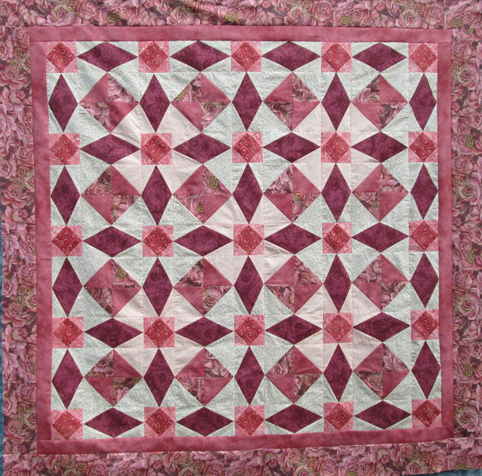 Diamond Delight Quilt Pattern HQ-223 - Paper Pattern
