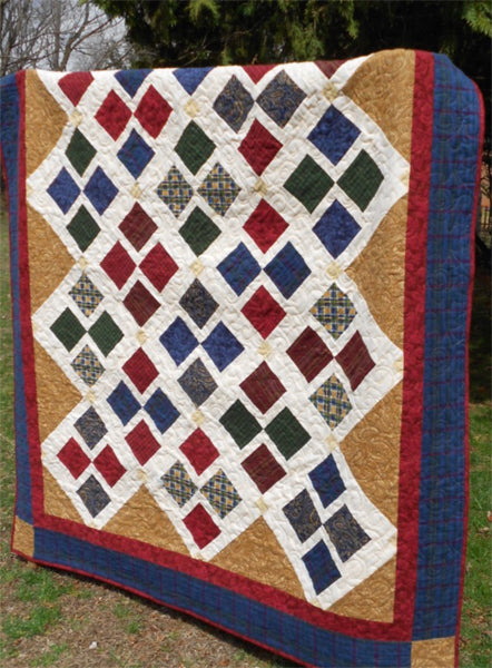 Off To Argyle Quilt Pattern LLD-012 - Paper Pattern