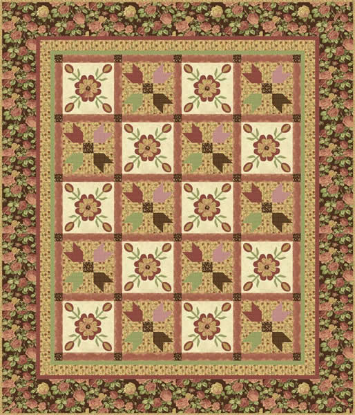 Rosie's Posies Quilt Pattern PC-114 - Paper Pattern