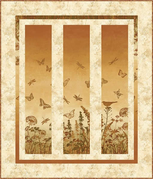 Meadow Stars Quilt Pattern PC-151 - Paper Pattern