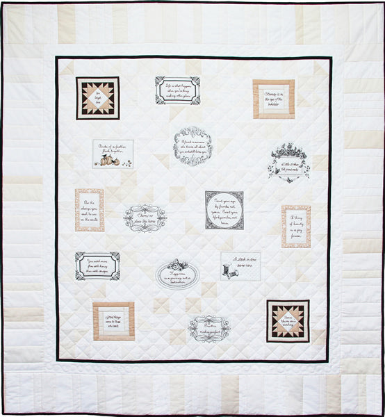 Words of Wisdom Quilt PC-155e - Downloadable Pattern