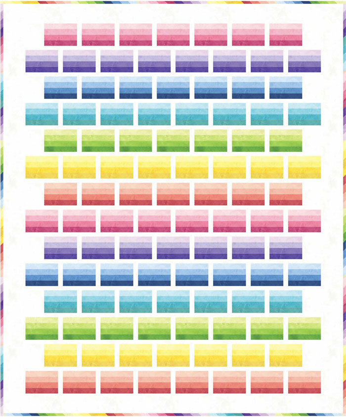 Ombre Ribbons Quilt Pattern PC-159 - Paper Pattern