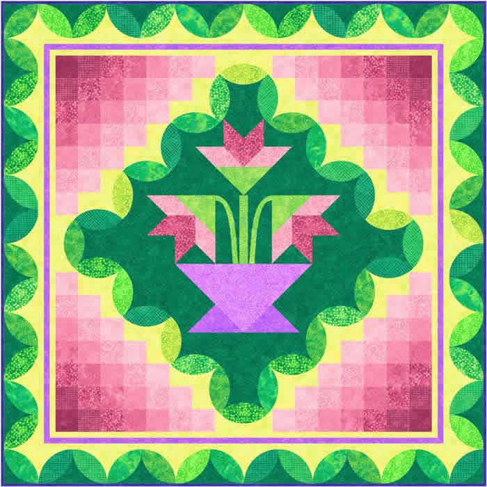Ambience Medallion Quilt Pattern PC-180 - Paper Pattern