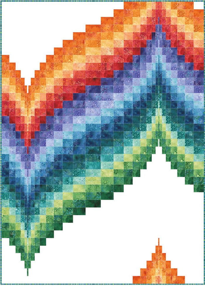 Cosmic Wave Quilt Pattern PC-194 - Paper Pattern