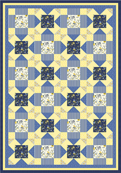 Butter and Blue Quilt Pattern PS-1030 - Paper Pattern