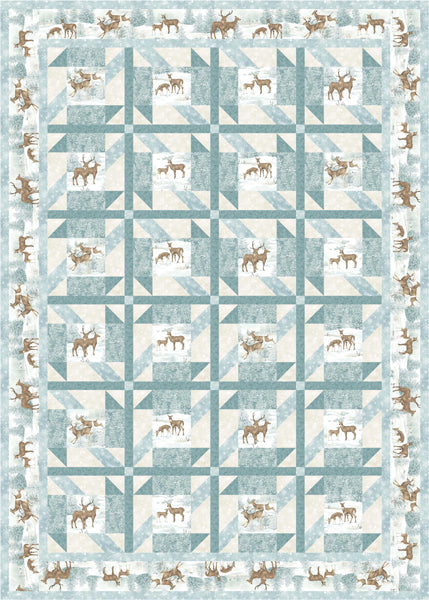 Deer Duos Quilt PS-1031e - Downloadable Pattern