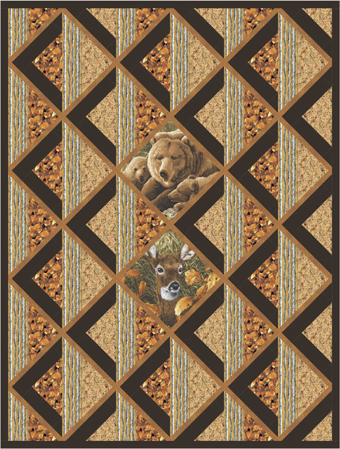 Fall in the Forest Quilt Pattern PS-942 - Paper Pattern