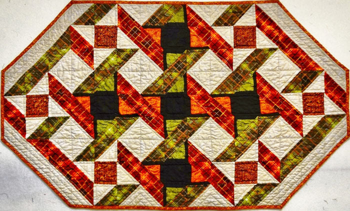 Woven Ribbons Table Runner PVQ-016e - Downloadable Pattern