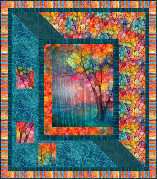 Kitty-Cornered Quilt PVQ-054e - Downloadable Pattern