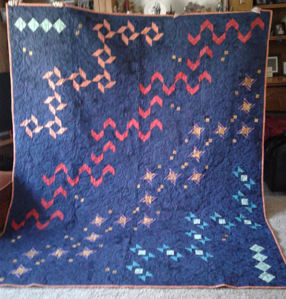 Night Sky Sampler Quilt QJK-101e - Downloadable Pattern