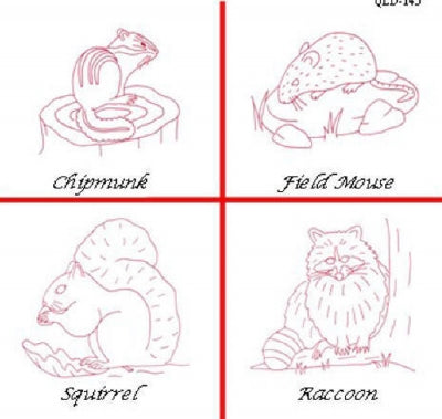 Woodland Critters Embroidery QLD-145e - Downloadable Pattern