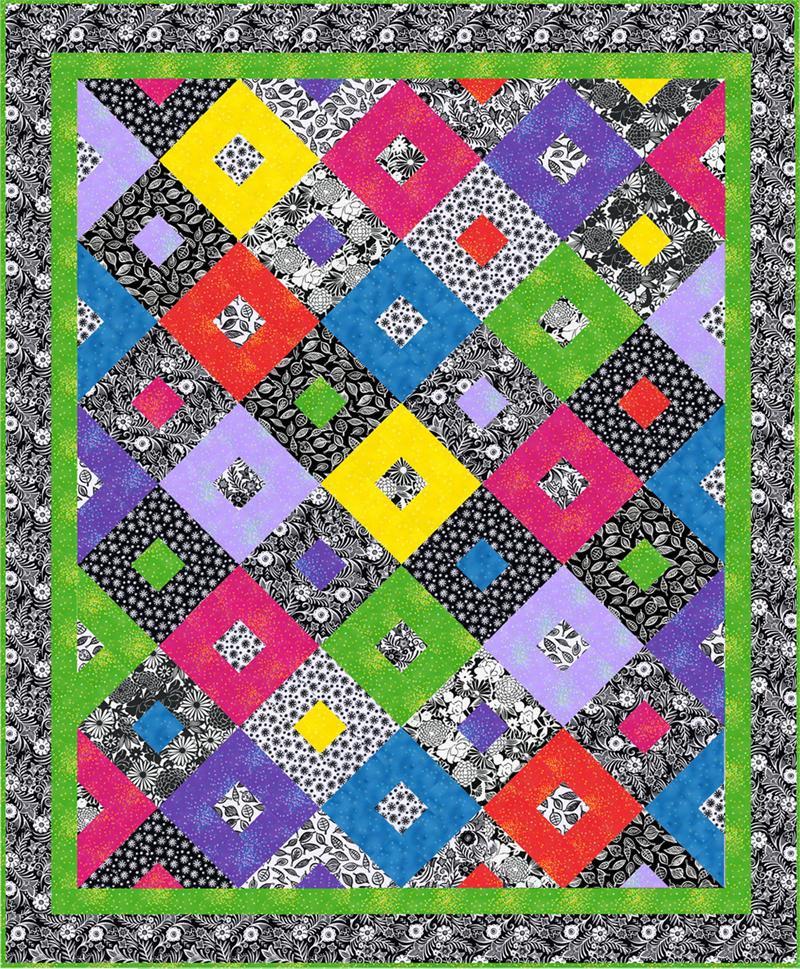 Do-Si-Do Quilt Pattern - Straight to the Point Series QW-01 - Paper Pattern