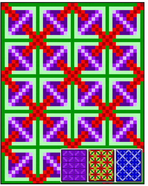 Knotwork Mesh Quilt RMT-0018e - Downloadable Pattern