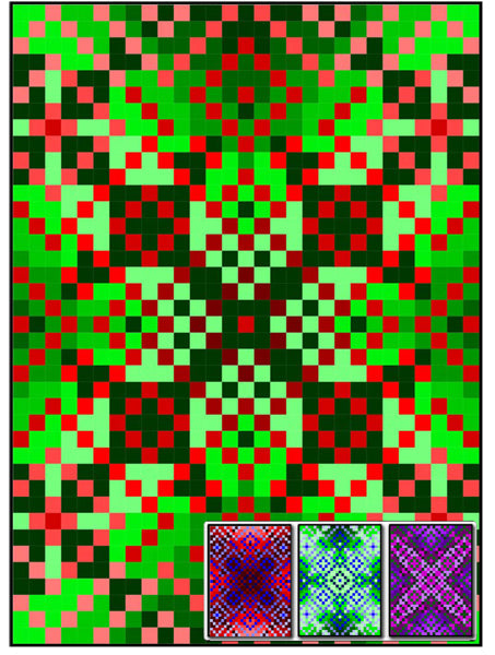 Snowflake Cross Quilt RMT-0070e - Downloadable Pattern