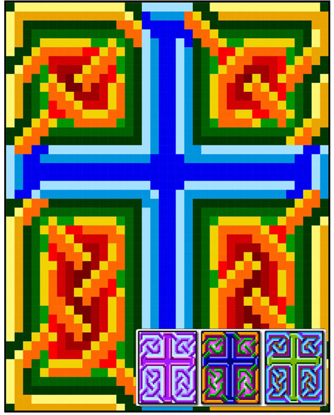 Celtic Cross 09 Quilt RMT-0088e - Downloadable Pattern