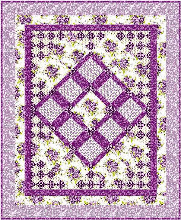 Scent of Lavender Quilt SM-119e - Downloadable Pattern