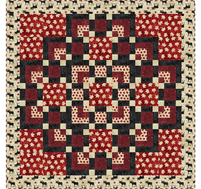 A Flair for Square Quilt SM-141e - Downloadable Pattern