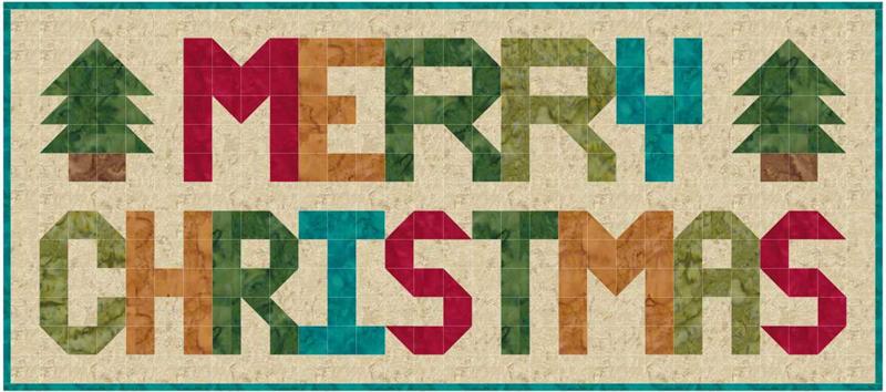 Merry Christmas/Happy New Year Wall Hanging Pattern SP-203 - Paper Pattern