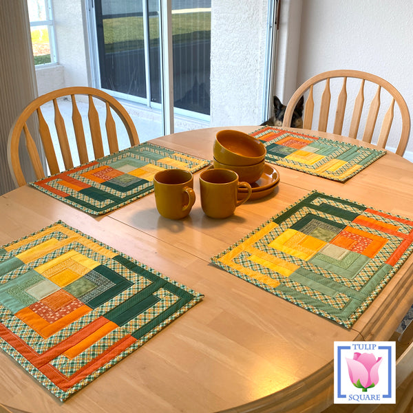 Four Square Meals Placemat Set TS-579e - Downloadable Pattern