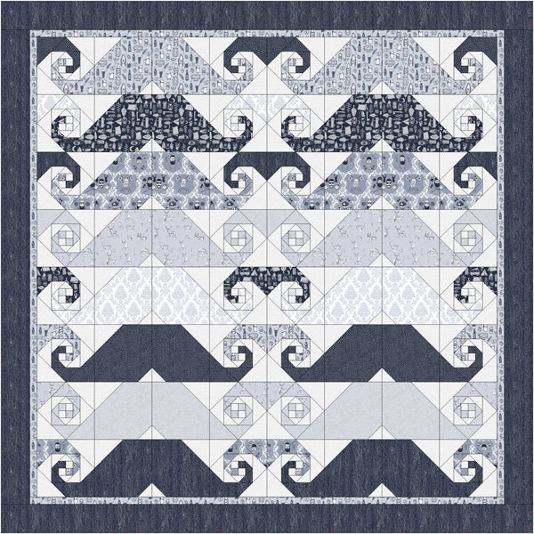 Moustache Quilt Pattern TTQ-102 - Paper Pattern