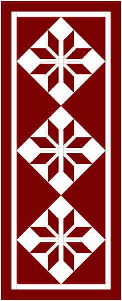 Red Star Runner Pattern TTQ-107 - Paper Pattern