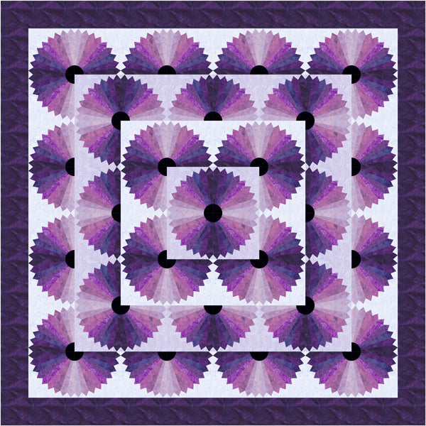 Purple Craze Quilt Pattern TTQ-109 - Paper Pattern