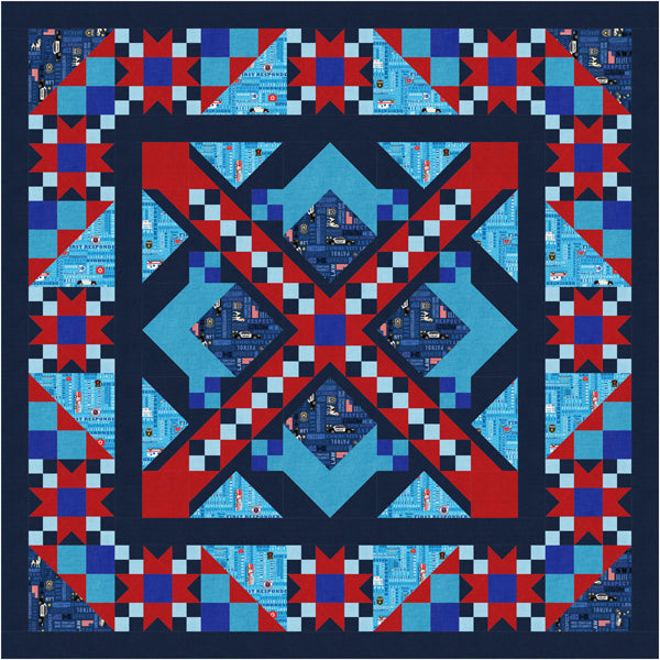 Town Heroes Quilt TTQ-115e - Downloadable Pattern