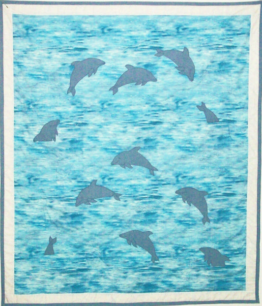 Paige's Dolphin Quilt Set AV-107e - Downloadable Pattern