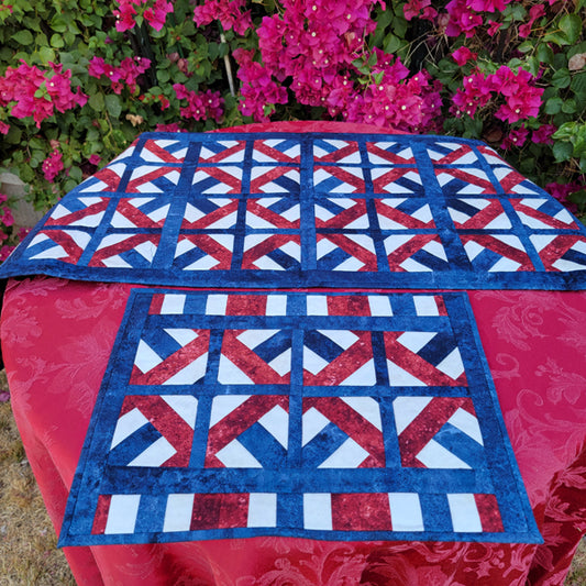 Table Stripes Table Runner and Placemats Pattern 3DQ-6915 - Paper Pattern