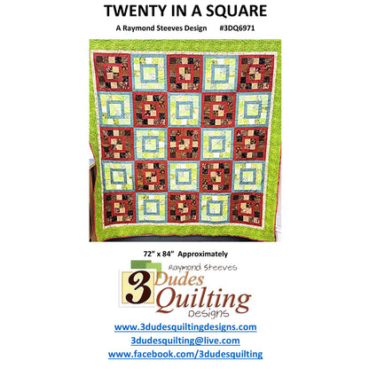 Twenty in a Square Quilt Pattern 3DQ-6971w - Wholesale Product