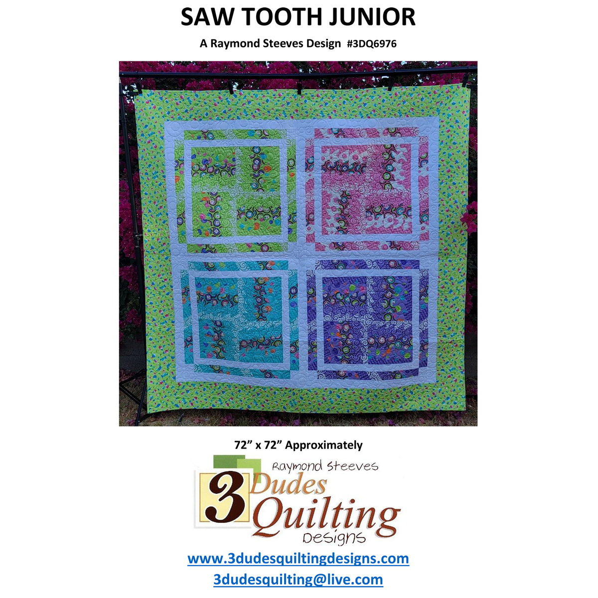 Saw Tooth Junior Quilt Pattern 3DQ-6976w - Wholesale Product