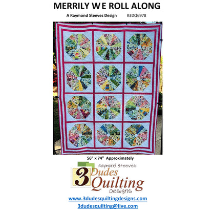 Merrily We Roll Along Quilt Pattern 3DQ-6978w - Wholesale Product