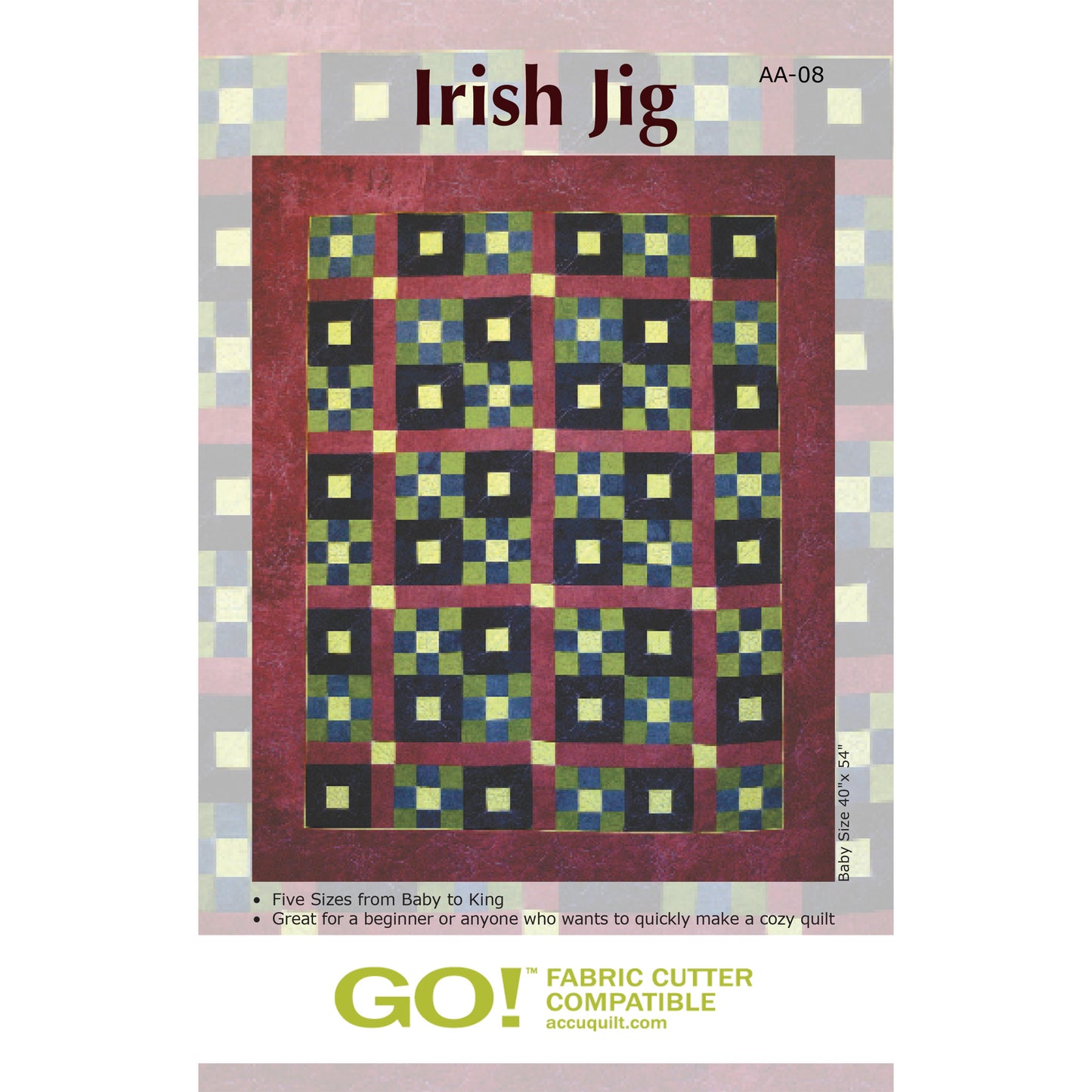 Irish Jig Quilt Pattern AA-08 - Paper Pattern