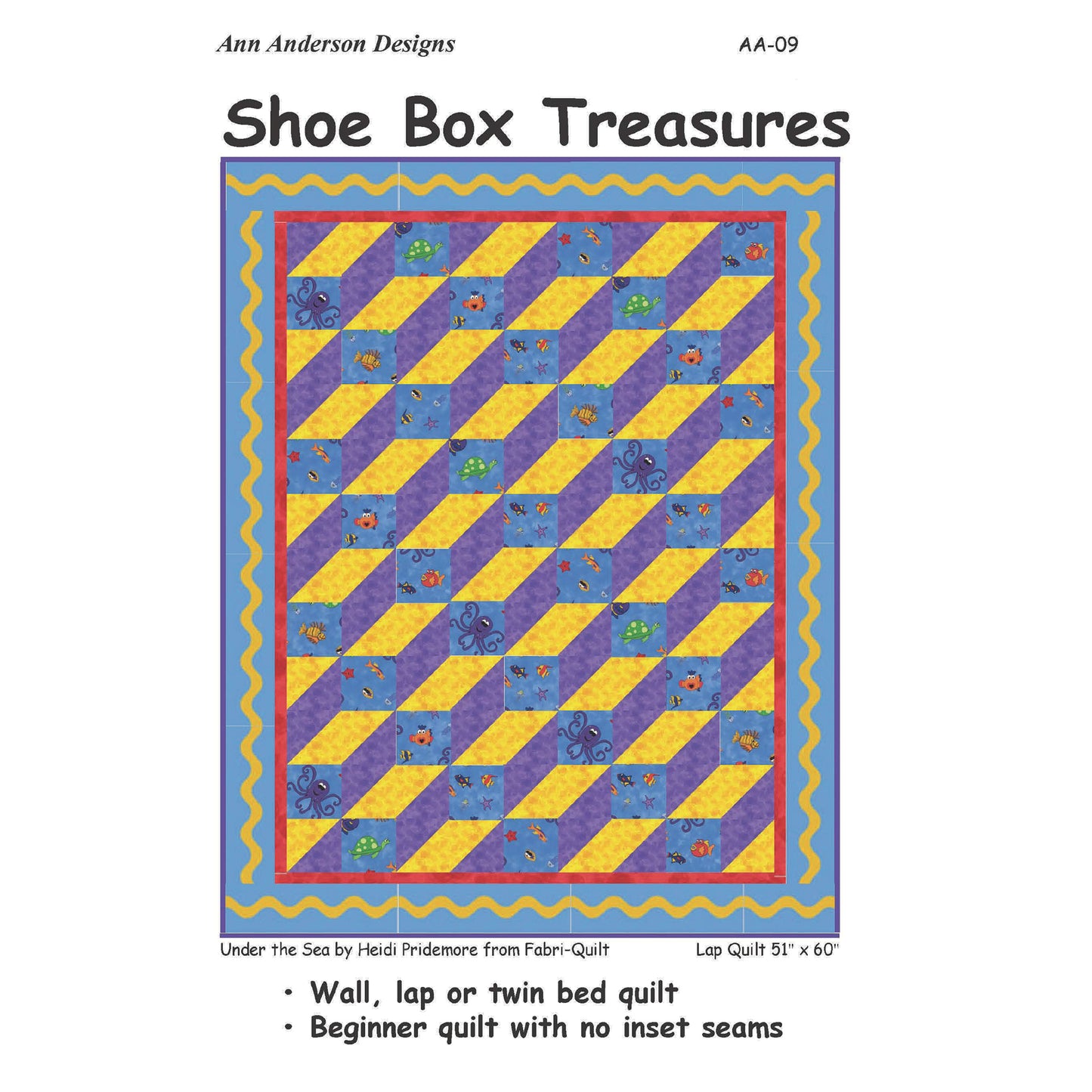 Shoebox Treasures Quilt Pattern AA-09 - Paper Pattern