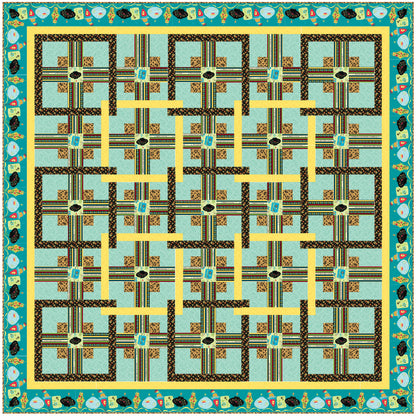 Chinese Puzzle Quilt AA-14e - Downloadable Pattern