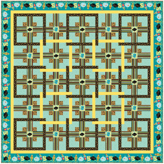 Chinese Puzzle Quilt AA-14e - Downloadable Pattern