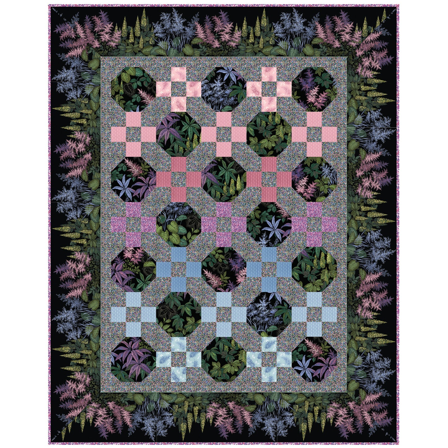 Moonlight Windows Quilt AA-15e  - Downloadable Pattern