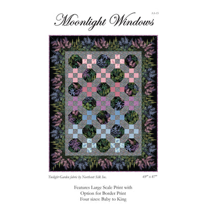 Moonlight Windows Quilt AA-15e  - Downloadable Pattern