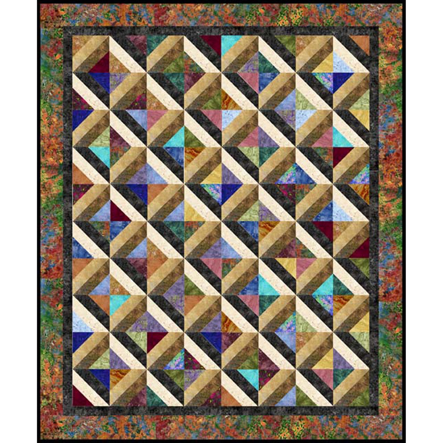 Marble Pools Quilt AA-20e - Downloadable Pattern