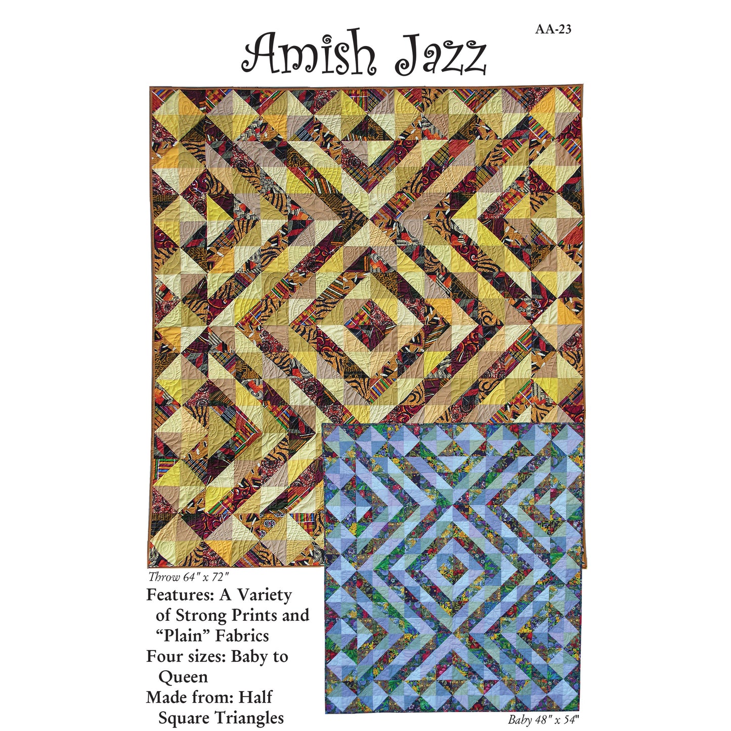 Amish Jazz Quilt Pattern AA-23w  - Wholesale Product