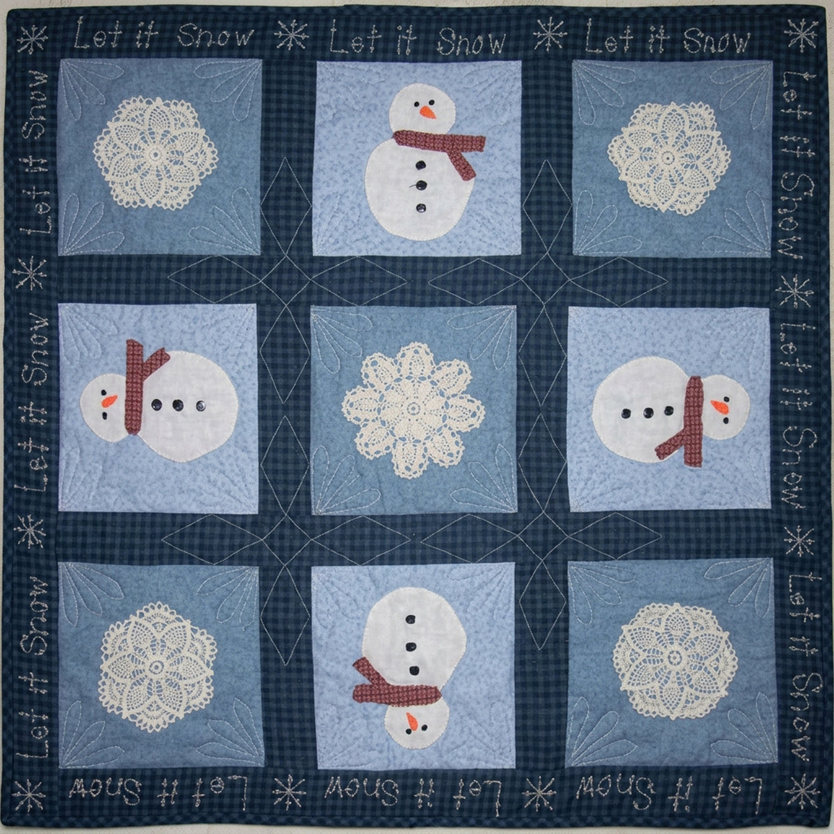 Let It Snow Quilt Pattern AEQ-09 - Paper Pattern