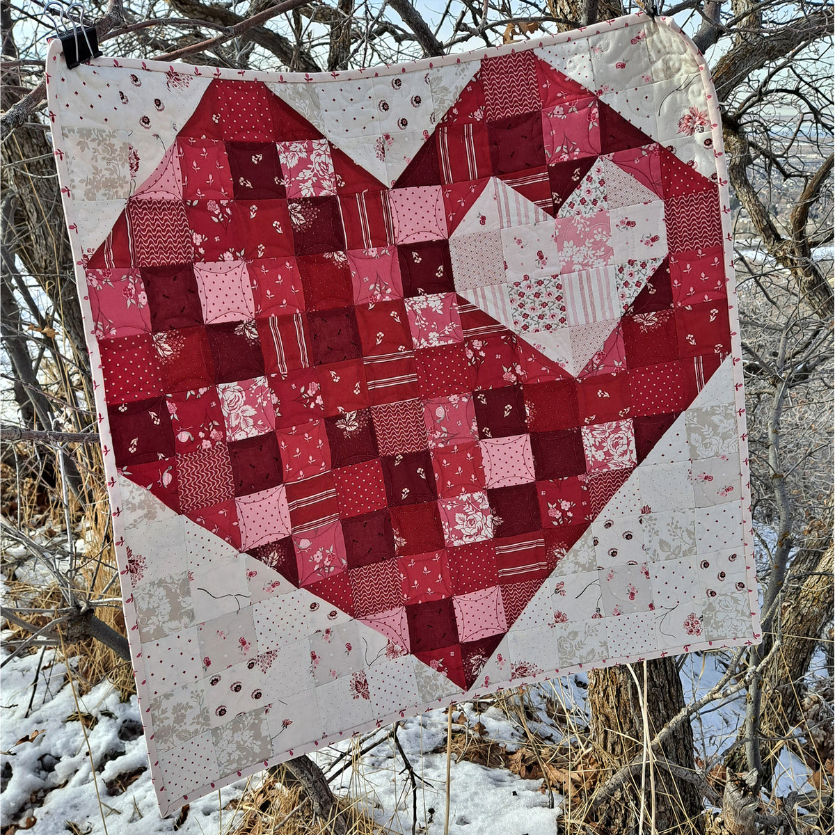 Scrappy Love Quilt Pattern AEQ-105 - Paper Pattern