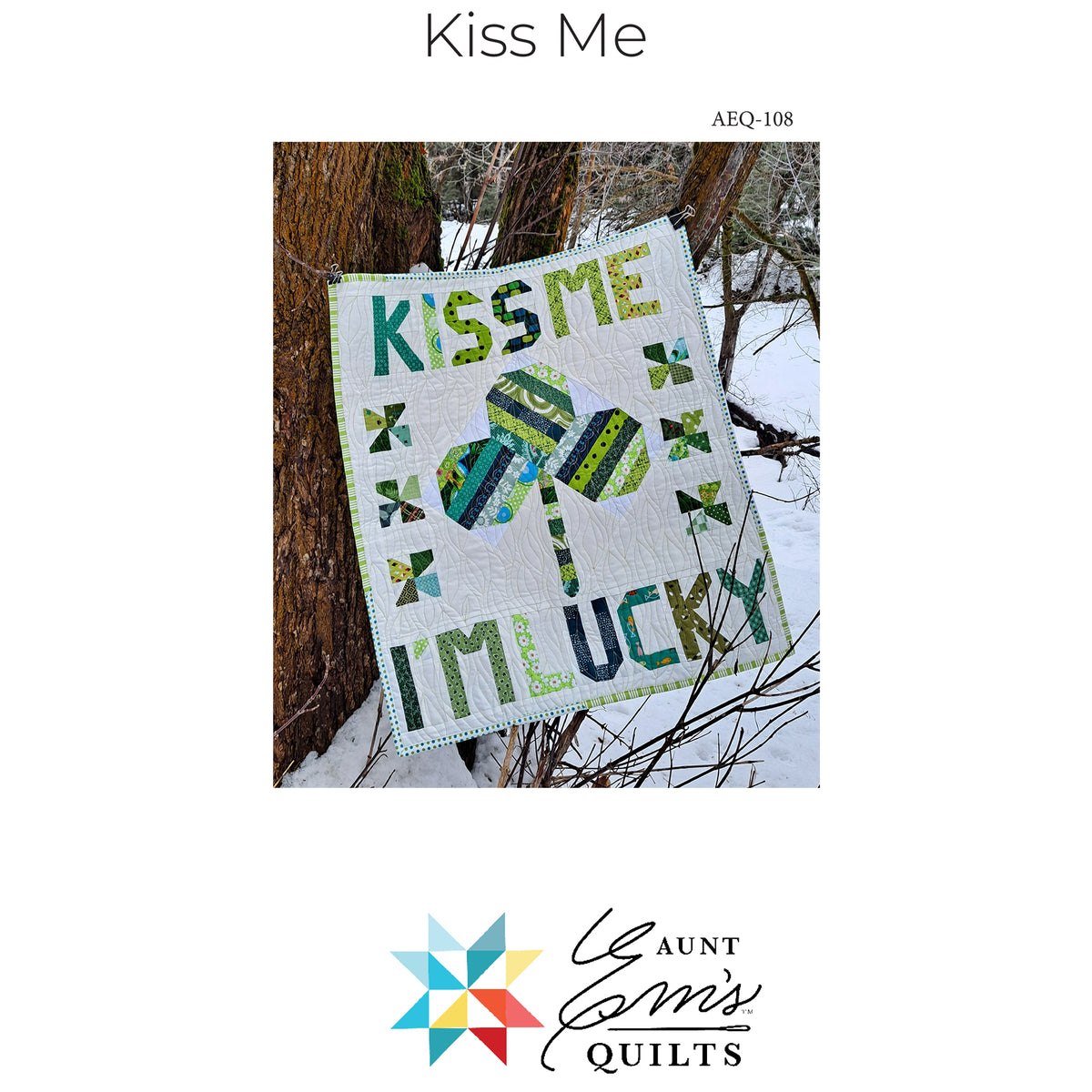 Kiss Me Quilt Pattern AEQ-108 - Paper Pattern