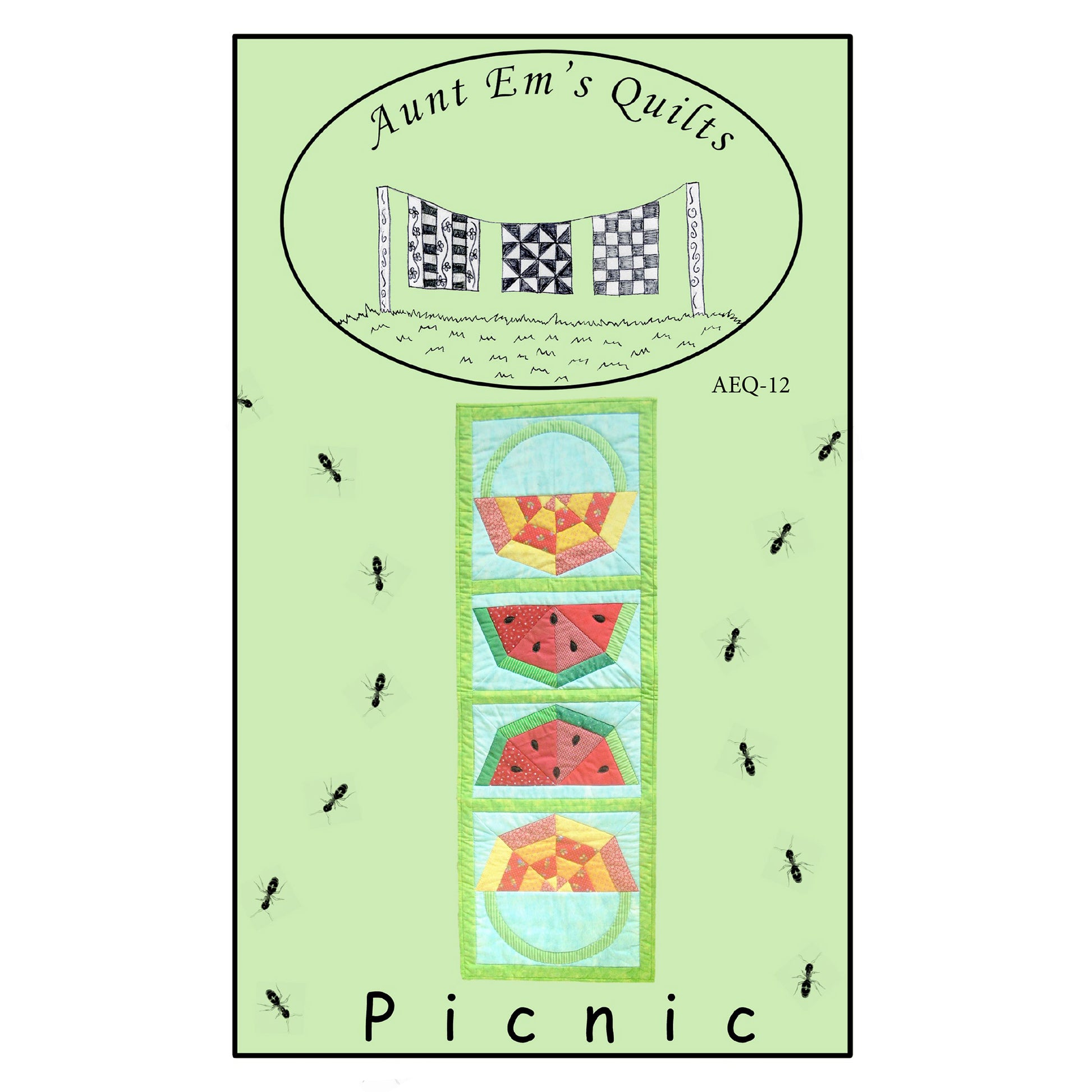 Cover image of pattern for Picnic table runner.