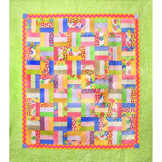 Strawberry Zing Quilt Pattern AEQ-16 - Paper Pattern